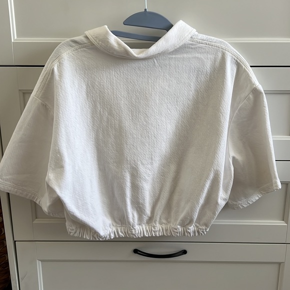 Zara cropped short sleeve collared shirt - Picture 2 of 2